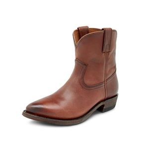 Frye Women's Billy Short Western Boots, Cognac, 9